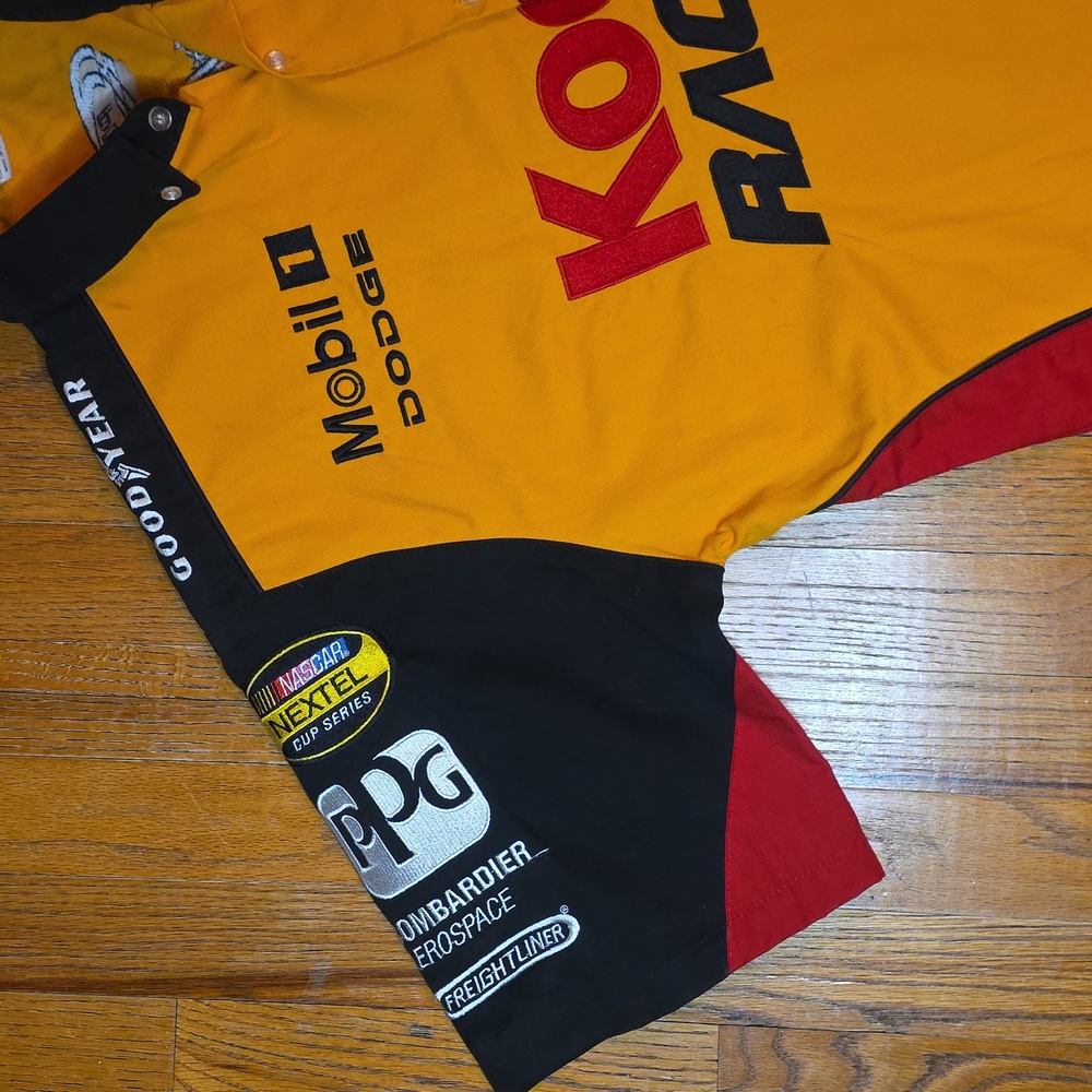 Vintage Sterling Marlin Kodak Racing Nascar Pit Crew Shirt Size L - Like New! - Picture 2 of 11